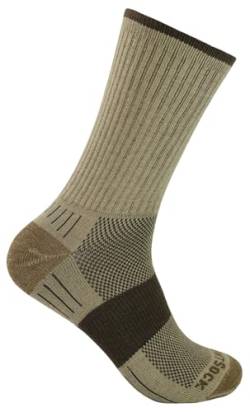 Wrightsock Profi Sportsocke, Wandersocke in braun, Modell Escape, Anti-Blasen-System, doppel-lagig, Crew lang, Gr. L von Wrightsock