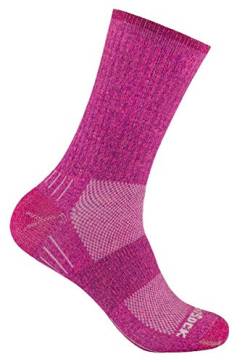 Wrightsock Profi Sportsocke, Wandersocke in pink, Modell Escape, Anti-Blasen-System, doppel-lagig, Crew lang, Gr. L von Wrightsock