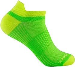 Wrightsock Profi Sportsocke Sneakers Low Tab - anti-blasen - Farbe lemon lime, Gr. M von Wrightsock