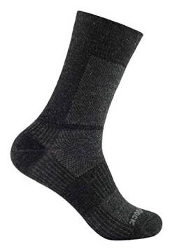 Wrightsock Profi Sportsocke anthrazit lang CREW Coolmesh II Merino Wolle -anti-blasen, Gr. M von Wrightsock