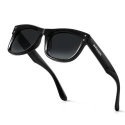 Wrimen Polarisierte-Sonnenbrille-Unisex-Sonnenbrille-Herren-Damen Klassische Retro UV400 Schutz Rechteckig Sonnen Brille Autofahren Reise Camping von Wrimen