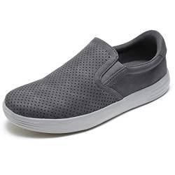 Wryweir Frauen Laufschuhe Damen Turnschuhe Sportschuhe Slip-on Sneakers Halbschuhe Loafers Leicht Atmungsaktive Bequem Mesh,37 EU Grey von Wryweir