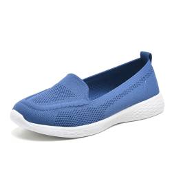 Wryweir Frauen Laufschuhe Turnschuhe Sportschuhe Sneakers Halbschuhe Loafers Slippers leicht atmungsaktive Workout Bequem Mesh Wandern A/Blau 38 EU von Wryweir