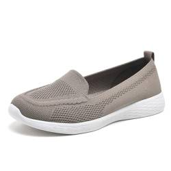 Wryweir Frauen Laufschuhe Turnschuhe Sportschuhe Sneakers Halbschuhe Loafers Slippers leicht atmungsaktive Workout Bequem Mesh Wandern A/Khaki 37 EU von Wryweir