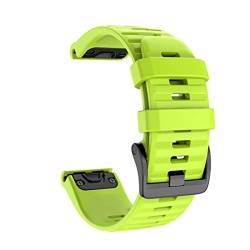 Wscebck 22 26mm Silikonarmbandband für Coros Vertix 2. Smart Watch Schnell einfach Fit Armband Gürtel Armband (Band Color : Green, Band Width : 22mm) von Wscebck