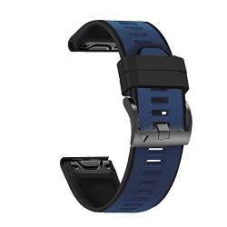 Wtukmo 22 x 26 mm Silikon-Smartwatch-Armband für Garmin Fenix 6X 6 Pro 5X 5 Plus 3HR 935 D2 MK2, Schnellverschluss-Armband, Zubehör, 26 mm, Achat von Wtukmo