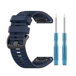 Wtukmo 26 mm Sport-Silikon-Uhrenarmband für Garmin Enduro/TACTIX DELTA Easy Fit Schnellverschluss-Wirstband für Garmin 6X Pro Armband, For Tactix Delta, Achat von Wtukmo