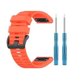 Wtukmo 26 mm Sport-Silikon-Uhrenarmband für Garmin Enduro/TACTIX DELTA Easy Fit Schnellverschluss-Wirstband für Garmin 6X Pro Armband, For enduro, Achat von Wtukmo