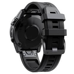 Wtukmo Smartwatch-Armband für Garmin Fenix 7 7X Instinct 2 6X Pro 5 Plus 3HR Enduro, Schnellverschluss, Silikon, Easyfit, 26 x 22 mm, For Descent G1 Solar, Achat von Wtukmo