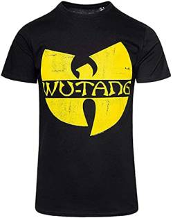 Wu-Tang Clan Distressed Logo schwarz T-Shirt (X-Large) von Wu-Tang Clan
