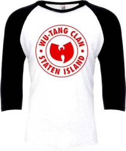 Wu-Tang Clan Staten Island Männer Langarmshirt weiß/schwarz L 100% Baumwolle Band-Merch, Bands von Wu-Tang Clan