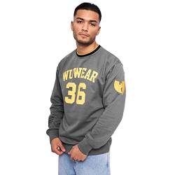 Wu Wear - Wu 36 Block Crewneck Sweater, Urban Streetwear Fashion Pullover, mit Kapuze, Hip Hop, Herren Kapuzenpullover, XXL von Wu Wear