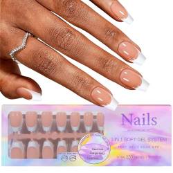 Langlebige Französische Maniküre Falsche Nägel Natürliche Nagelkunst Spitze Dekor Werkzeuge Für Frauen Und Mädchen von WuLi77