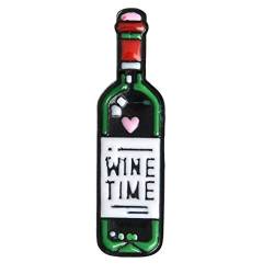 Weinzeitwein- Und Weingläser Paar Pins Rotwein Flaschenbecher Broschen Pin Abzeichen Für Liebhaber Beste Freund Pins von Wudaizhi