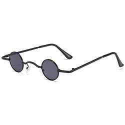 Wudaizhi Retro Mini Round Sonnenbrille Für Männer Frauen Vintage Metall Rahmen Brille Hippie Brille John Lennon Style Brille Unisex von Wudaizhi