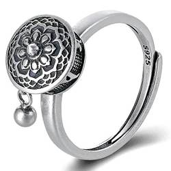 Wudaizhi Silberne Farbe Buddhist Ring Für Frauen Tibetanische Gebetsradring Ring Frauen Ring Ring von Wudaizhi