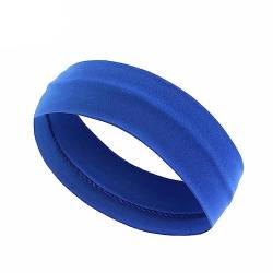 Wudida Sport-Stirnband, dehnbares Haarband, Haarschmuck für Training, Waschen, Gesicht, Workout, Feuchtigkeitstransport, Schweiß, 1 Stück, Königsblau von Wudida