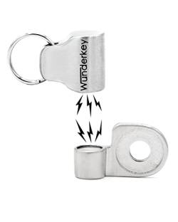 Wunderkey Magnet – magnetischer Schlüsselanhänger, Befestigungslösung für Autoschlüssel, Schlüssel-Organizer Add-On, Smart-Tool Schlüsselbund, Key-Organizer Zubehör – 100% Made in Germany von Wunderkey