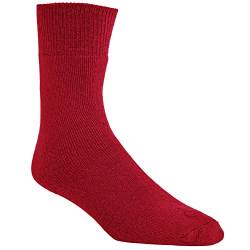 Trek, verstärkte Wandersocken, gegen kalte Füsse, warme Füsse (47/49, Rot Bordeaux) von Wundersocks