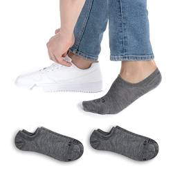 Wundersocks 2 Paar Füßlinge, Söckchen Damen, Sneakersocken Herren [Made in Italy] Premium Merino Wolle, gegen Schweissfüsse, antibakteriell, (NoShow - 2-Pack) von Wundersocks