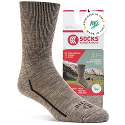 Wundersocks Wandersocken [Made in Italy] 80% Merino Socken ohne Naht und Gummi, mulesingfrei, Thermosocken, Funktionssocken, Hiking, Trekking, Wandersocken Damen, Wandersocken Herren, gepolstert Alp+ von Wundersocks