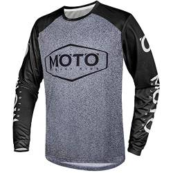 Herren MTB Trikot Langarm Atmungsaktiv Schnelltrocknend Komfortabel Mountenbike Shirts von Wuzfully