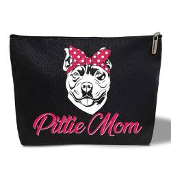 Pitbull Make-up-Tasche für Frauen, Pittie Mom, Make-up-Tasche, Tierliebhaber, Hundeliebhaber, Geschenk für Pitbull, Mama, Pitbull Terrier, beste Freundin, beste Schwester, Kulturbeutel, von WwongxianB