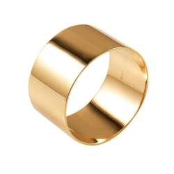 Verlobung Ring Mann, Trauringe Männer Gold 14K Gelbgold Größe 57 (18.1) Personalisiert Für Neujahr Damenringe von Wycian