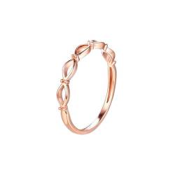 Wedding Ring Women, Ring Frauen Grösse 58 9 Karat Roségold 1.4Mm Npassbar Für Hochzeit Ring Frauen Mit Gravur von Wycian