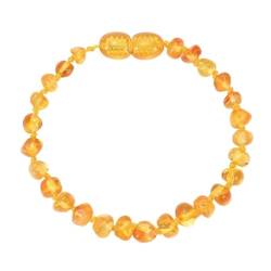 Wycian Bracelet Men Gold, Bernstein Armband Frauen Perlen Kristall Unregelmäßige Perlen 15cm 1er Naturstein für Geburtstag von Wycian