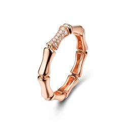 Wycian Verlobungsringe Paar Mann, Ehering Rosegold Damen 9K Größe 49 (15.6) Moissanit Rundschliff Weiß Personalisiert Für Vatertag von Wycian