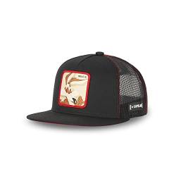 Tracker Kappe Herren Looney Tunes, Cap Herren, Perfekter Halt, Schwarz/Rot/Braun, Einheitsgröße von [ X ] Capslab