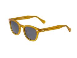 XLAB 8004 Sonnenbrille im Moscot-Stil, Unisex, 48mm, Gelb/rauch von X-LAB