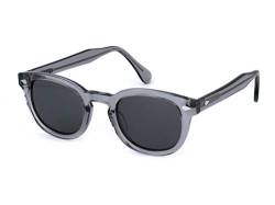 XLAB 8004 Sonnenbrille im Moscot-Stil, Unisex, 48mm, Grau/rauch von X-LAB