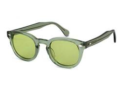 XLAB 8004 Sonnenbrille im Moscot-Stil, Unisex, 48mm, Grün/grün von X-LAB