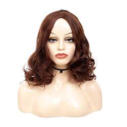 Perücke Kopfbedeckung Mittellanges Lockiges Haar Braun Europa- Und Außenhandel Perückenkopfbedeckung von XAoSCd
