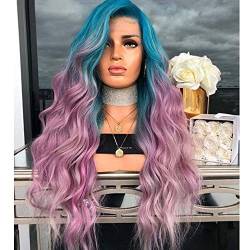 Perücken Europäische Und Frauen Farbverlauf Färben Im Langen Glatten Haar Micro-Haar Lockiges Haar Haar Rose Haarnetz Großhandel von XAoSCd