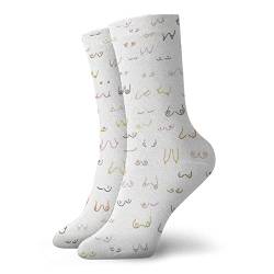 XCNGG Boobs Breast Socks Soft Running Wandern Arbeit Socke Komfort Atmungsaktiv Casual für Männer Frauen von XCNGG