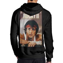 XCNGG RebeccaMBrown Black Rocky Balboa Herren Hooded 3D Printed Graphic Hoodies von XCNGG