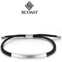 XCOAST Armband mit Gravur XCOAST Cotton silver, Elegantes Freundschaftsarmband in Stainless Steel silber von XCOAST