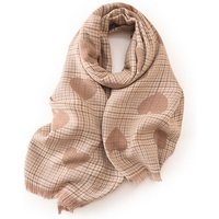 XDeer Modeschal Damen Schal,kuschelweich Karo,Winter Schal Poncho Qualität, Damen Halstuch Geschenk für Frauen Herzform Druck von XDeer