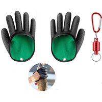 XDeer Multisporthandschuhe Wasserdichte Angelhandschuhe,Raubfisch Stichfeste Bissfest Wasserdicht Angelhandschuh,Wasserdichte Handschuhe, mit Anti Schnitt - 1 Paar von XDeer