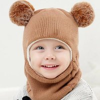 XDeer Strickmütze Kinder Wintermütze Mädchen Jungen Warm Strickmütze, Strickmütze baby Warme Mütze,Schlupfmütze Baby von XDeer