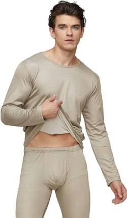 XENITE EMF Protection Herren Kleidung, RF Abschirmung Anti-Strahlung emf Schutz Kleidung Silberfaser Langarm Unterwäsche von XENITE