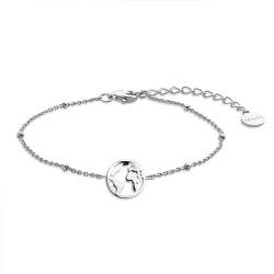 Xenox | Weltkugel-Armband aus hochwertigem 925/- Sterlingsilber | XS2986 von Xenox