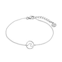 XENOX XS3174 Damen Armband Welle Sterling-Silber 925 Silber 18 cm von XENOX