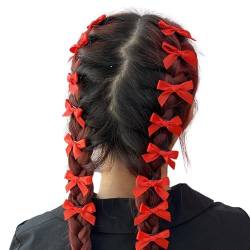 15 Stück einfarbige Haarschleifen, kleine Mini-Schleife, Haarspangen, niedliches Haarband, Haarspangen, Haarstyling-Werkzeuge von XEYYHAS