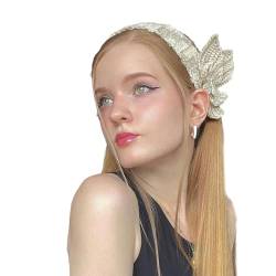 Elegante handgehäkelte Flügel-Haarbänder für Damen und Mädchen, Haarschmuck, ethnisches Stirnband, exotischer Kopfschmuck, handgefertigtes Strick-Haar-Accessoire von XEYYHAS
