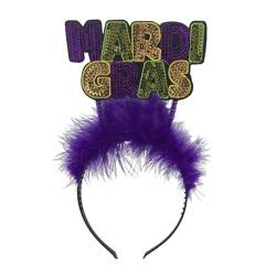 Feder-Stirnbänder, Cosplay, handgefertigt, Kopfbedeckung für Damen, Maskeraden, Kopfschmuck, Mardi Art Decros, Fascinator, Stirnbänder, Rosa von XEYYHAS