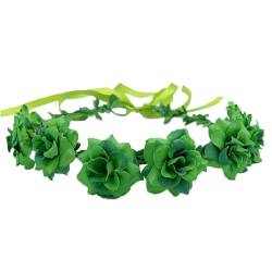 Grünes Blumen-Haarband für Patrick Day, dekorativ, irischer Urlaub, Haarreif, Party-Requisiten, Festliches Haarschmuck, irisches Thema, Stirnband von XEYYHAS
